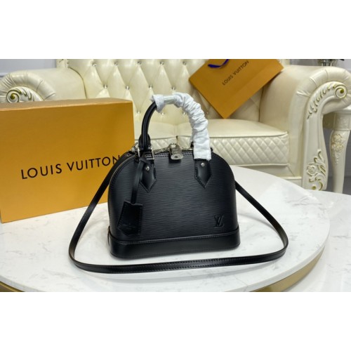 Louis Vuitton M40862 Alma BB handbag in Black Epi Leather