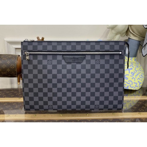 Louis Vuitton N40481 Pochette 24H Clutch Bag in Damier Graphite coated canvas Louis Vuitton N40481 Pochette 24H Clutch Bag in Damier Graphite coated canvas