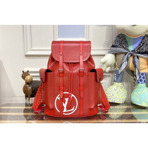 Louis Vuitton M41079 Christopher PM backpack in Red Epi Leather