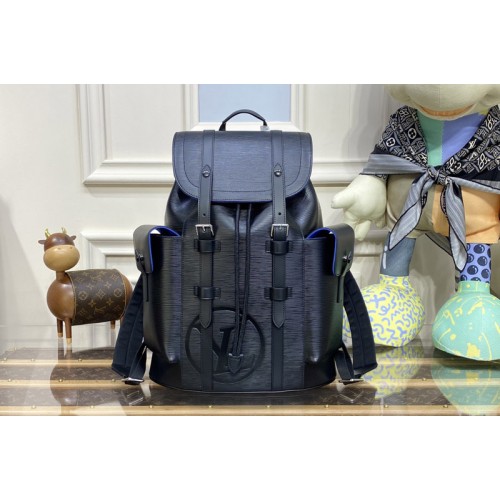 Louis Vuitton M41079 Christopher PM backpack in Black Epi Leather