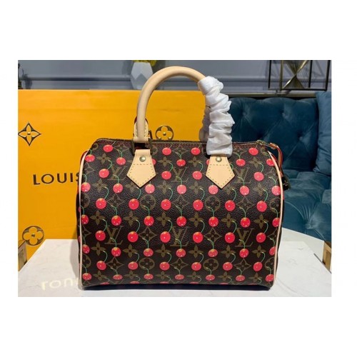 Louis Vuitton M41108 Speedy 30 With Cherry Bags Monogram Canvas Louis Vuitton M41108 Speedy 30 With Cherry Bags Monogram Canvas