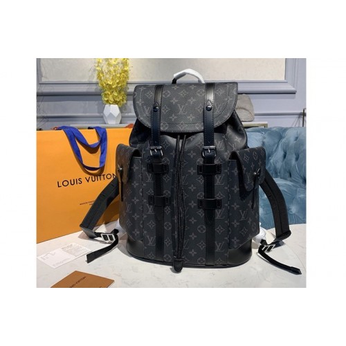 Louis Vuitton M43735 Christopher PM Backpack in Monogram Eclipse Canvas