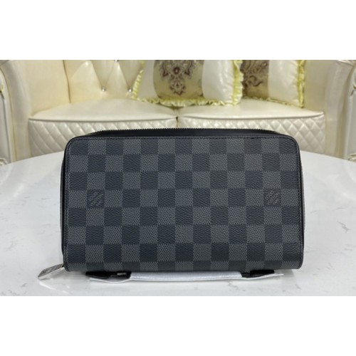 Louis Vuitton N41503 Zippy XL Wallet In Damier Graphite Canvas