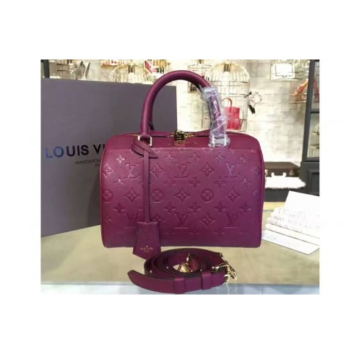 Louis Vuitton M42401 Speedy Bandoulière 25 Bag in Monogram Empreinte Leather Louis Vuitton M42401 Speedy Bandoulière 25 Bag in Monogram Empreinte Leather