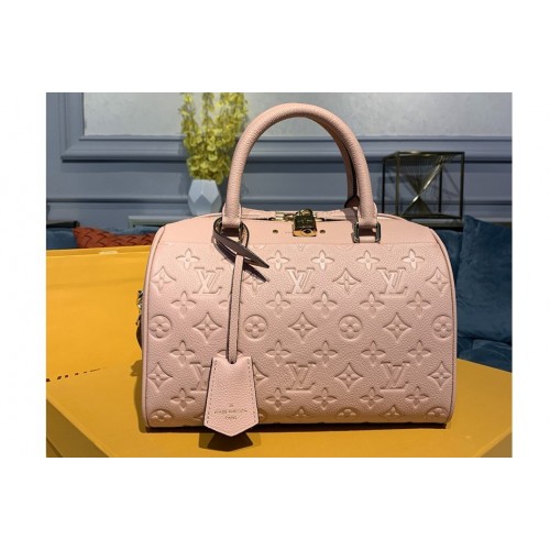 Louis Vuitton M42401 Speedy Bandouliere 25 handbag in Pink Monogram Empreinte leather Louis Vuitton M42401 Speedy Bandouliere 25 handbag in Pink Monogram Empreinte leather