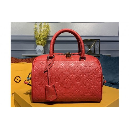 Louis Vuitton M42401 Speedy Bandouliere 25 handbag in Red Monogram Empreinte leather Louis Vuitton M42401 Speedy Bandouliere 25 handbag in Red Monogram Empreinte leather