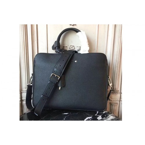 Louis Vuitton M42680 Armand Briefcase Bag in Black Taurillon Leather