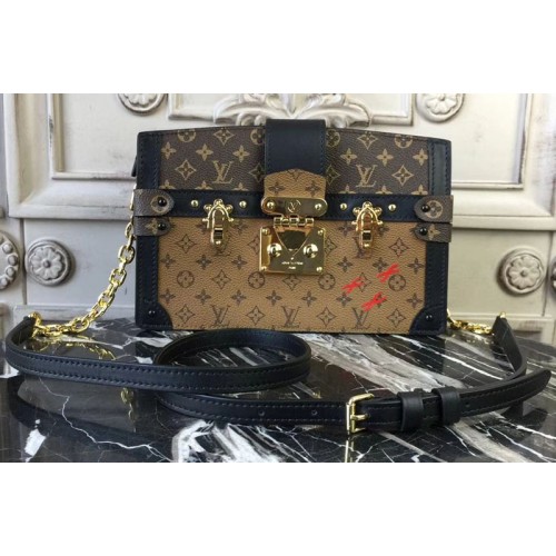 Louis Vuitton M43596 Trunk Clutch Bags in Monogram and Monogram Reverse canvas Louis Vuitton M43596 Trunk Clutch Bags in Monogram and Monogram Reverse canvas