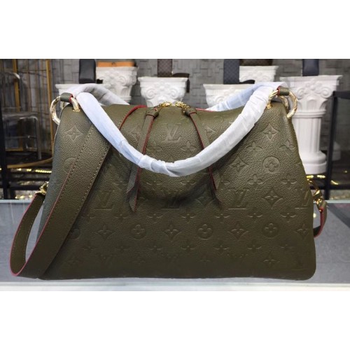 Louis Vuitton M43669 Ponthieu PM Bags in Green Monogram Empreinte Leather Louis Vuitton M43669 Ponthieu PM Bags in Green Monogram Empreinte Leather