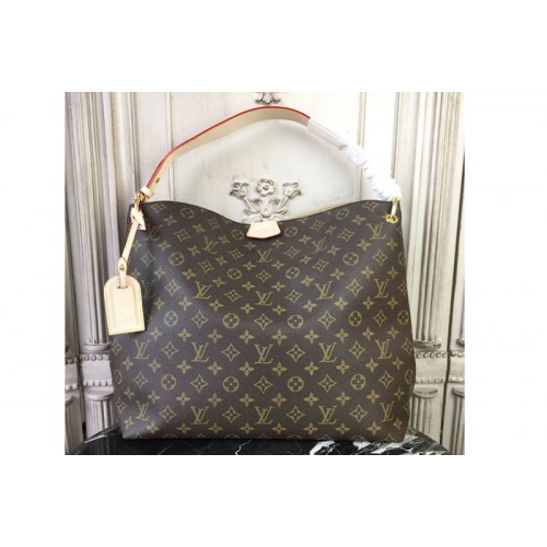 Louis Vuitton M43704 Graceful MM Monogram Canvas Bags Beige