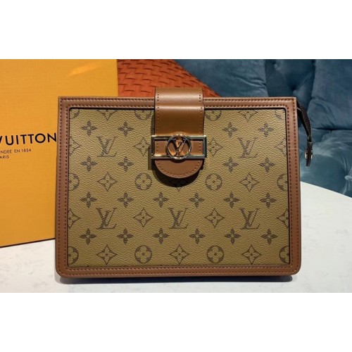 Louis Vuitton M44178 Dauphine Clutch Monogram Reverse Canvas Louis Vuitton M44178 Dauphine Clutch Monogram Reverse Canvas