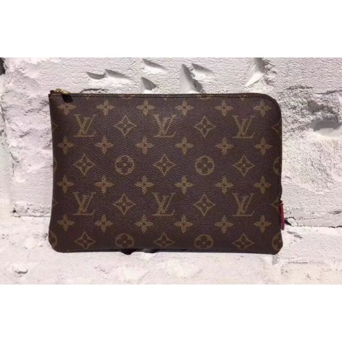 Louis Vuitton M44148 Etui Voyage PM Bags in Monogram Canvas With Fuchsia