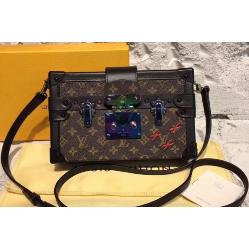 Louis Vuitton M44199 Petite Malle Bag in Monogram Canvas Louis Vuitton M44199 Petite Malle Bag in Monogram Canvas