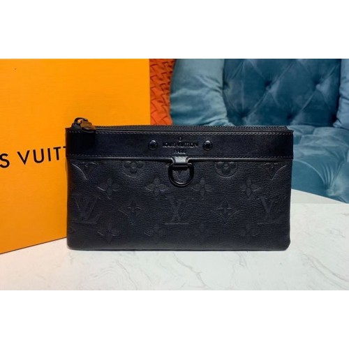 Louis Vuitton M44335 Discovery Pochette PM Bags Black Monogram Shadow calf leather Louis Vuitton M44335 Discovery Pochette PM Bags Black Monogram Shadow calf leather