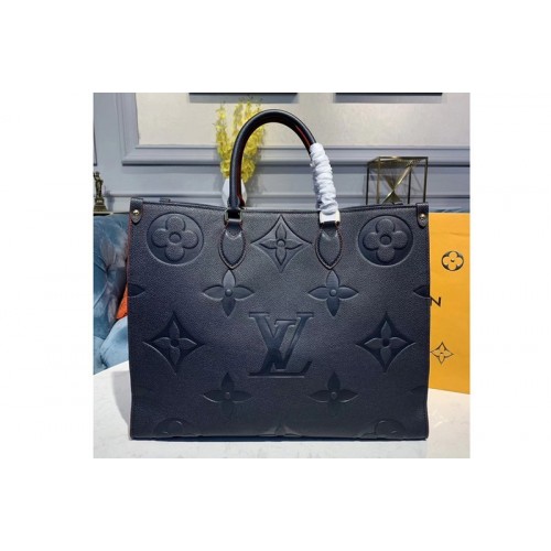 Louis Vuitton M44570 Onthego tote bags Navy Blue Taurillon leather