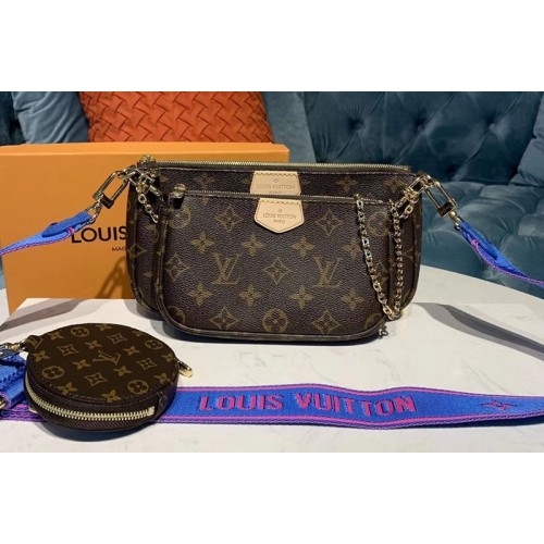 Louis Vuitton M44813 Multi Pochette Accessoires cross-body bags Monogram canvas With Blue Strap