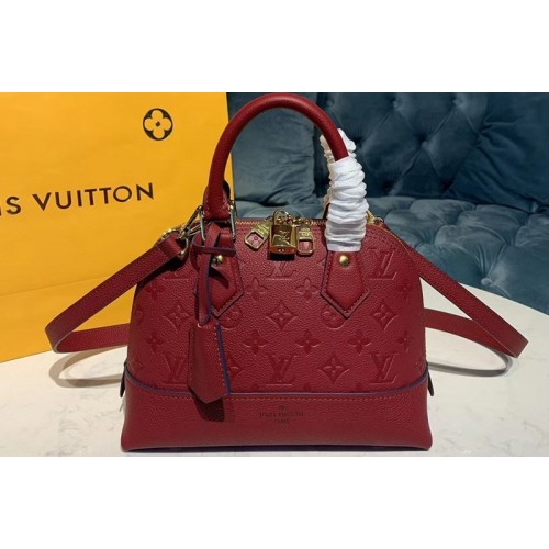 Louis Vuitton M44829 Alma BB handbags Red Taurillon leather