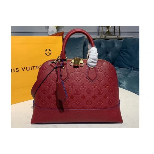 Louis Vuitton M44832 Alma PM handbags Red Taurillon leather Louis Vuitton M44832 Alma PM handbags Red Taurillon leather