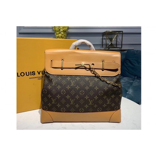 Louis Vuitton M44997 Steamer PM Bags in Monogram canvas and Natural leather Louis Vuitton M44997 Steamer PM Bags in Monogram canvas and Natural leather