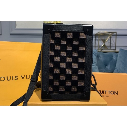 Louis Vuitton M45044 Vertical Soft Trunk bag Damier Ebene Canvas With Black