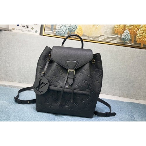 Louis Vuitton M45205 Montsouris Backpack IN Black Monogram Empreinte embossed leather