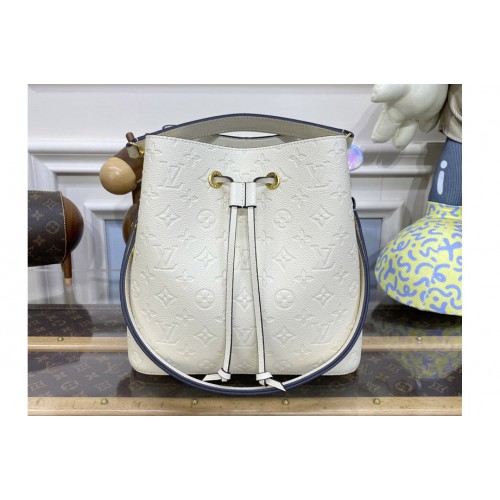 Louis Vuitton M46526 NeoNoe MM Bucket bag in White Monogram Empreinte leather Louis Vuitton M46526 NeoNoe MM Bucket bag in White Monogram Empreinte leather