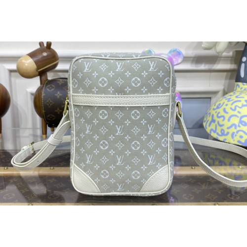 Louis Vuitton M45266 Danube Bag in Beige Monogram Denim Canvas