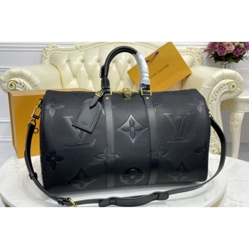 Louis Vuitton M45532 Keepall Bandoulière 45 bag in Monogram Empreinte Giant leather Louis Vuitton M45532 Keepall Bandoulière 45 bag in Monogram Empreinte Giant leather