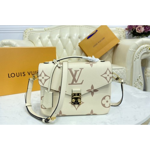 Louis Vuitton M45596 Pochette Metis Bag in Bicolor Monogram Empreinte Leather Louis Vuitton M45596 Pochette Metis Bag in Bicolor Monogram Empreinte Leather