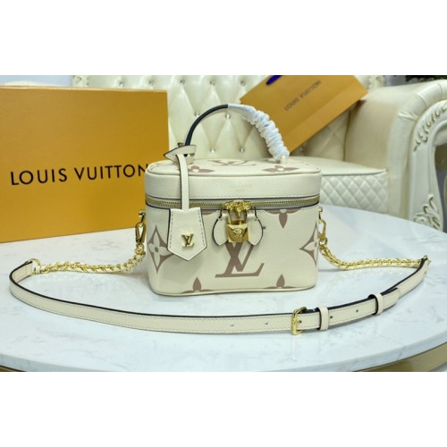 Louis Vuitton M45599 Vanity PM handbag in Bicolor Monogram Empreinte Leather Louis Vuitton M45599 Vanity PM handbag in Bicolor Monogram Empreinte Leather