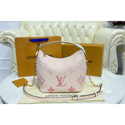 Louis Vuitton M45697 Marshmallow hobo bag in Pink Monogram Empreinte leather