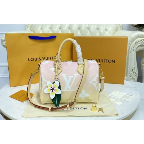 Louis Vuitton M45724 Speedy 25 bag in Pink Monogram Giant coated canvas