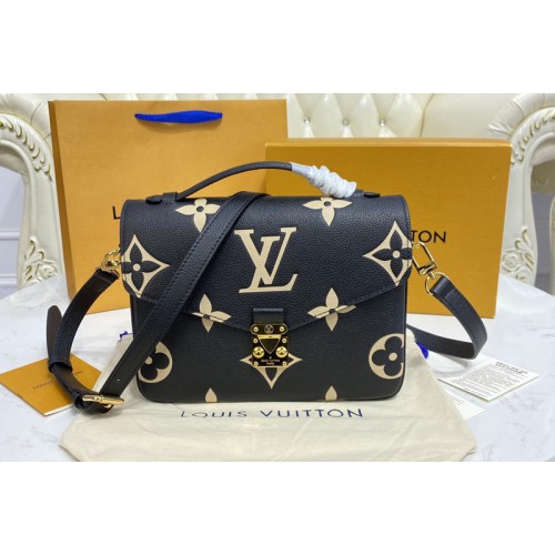 Louis Vuitton M45773 Pochette Metis Bag in Black Monogram Empreinte leather