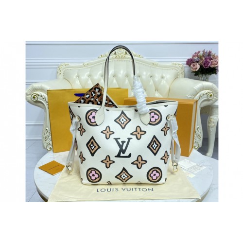 Louis Vuitton M45819 Neverfull MM tote bag in Cream Autres Toiles Monogram Louis Vuitton M45819 Neverfull MM tote bag in Cream Autres Toiles Monogram