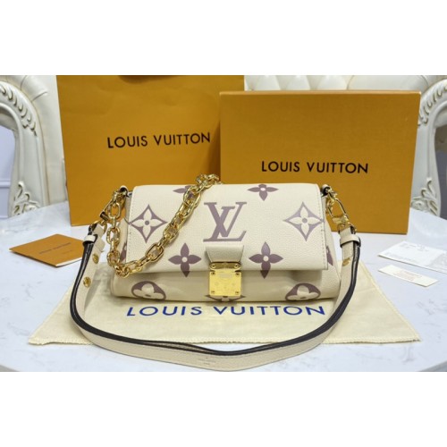 Louis Vuitton M45836 Favorite shoudler bag in Beige Cream Monogram Empreinte Leather