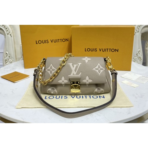 Louis Vuitton M45836 Favorite shoudler bag in Tourterelle Gray Cream Monogram Empreinte Leather