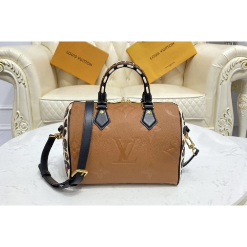 Louis Vuitton M45840 Speedy Bandoulière 25 handbag in Caramel Monogram Empreinte leather Louis Vuitton M45840 Speedy Bandoulière 25 handbag in Caramel Monogram Empreinte leather