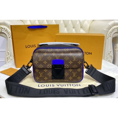Louis Vuitton M45863 S Lock Messenger Bag in Monogram Macassar canvas
