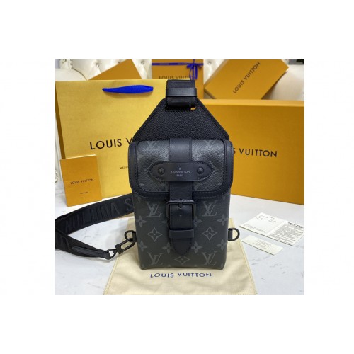 Louis Vuitton M45912 Saumur Slingbag Bag on Monogram Eclipse canvas