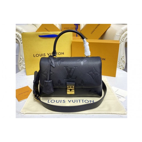 Louis Vuitton M45976 Madeleine MM handbag in Black Monogram Empreinte leather
