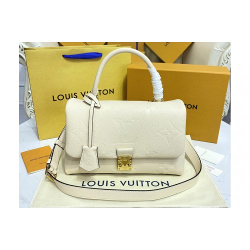 Louis Vuitton M45976 Madeleine MM handbag in White Monogram Empreinte leather