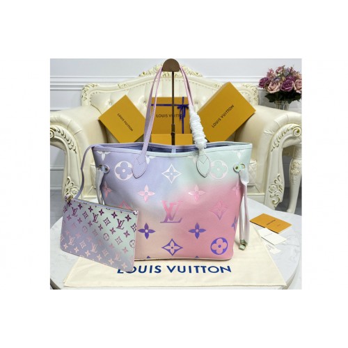 Louis Vuitton M46077 Neverfull MM tote bag in Sunrise Pastel Monogram canvas Louis Vuitton M46077 Neverfull MM tote bag in Sunrise Pastel Monogram canvas