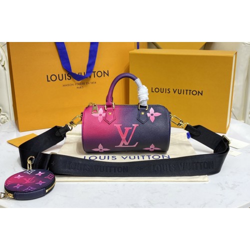 Louis Vuitton M59860 Papillon BB handbag in Midnight Fuchsia Monogram canvas Louis Vuitton M59860 Papillon BB handbag in Midnight Fuchsia Monogram canvas