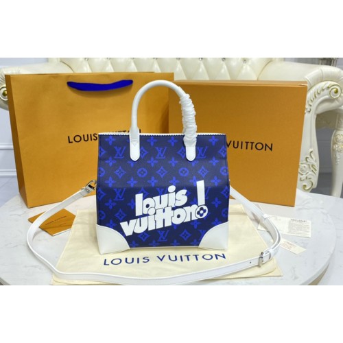 Louis Vuitton M46113 Carry It bag in Blue Monogram Reverse Louis Vuitton M46113 Carry It bag in Blue Monogram Reverse