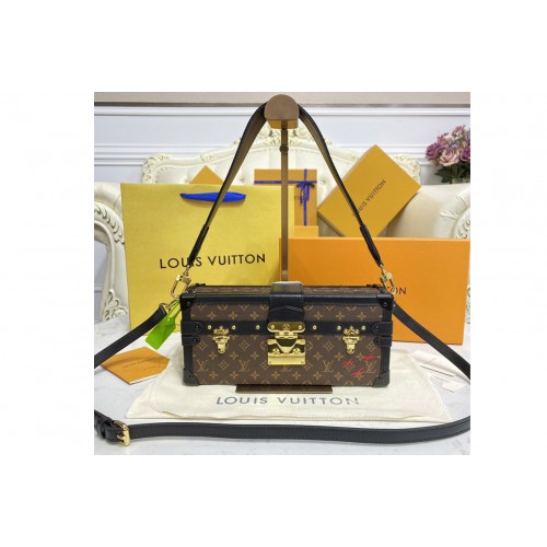 Louis Vuitton M46120 Petite Malle East-West Bag in Monogram Canvas Louis Vuitton M46120 Petite Malle East-West Bag in Monogram Canvas