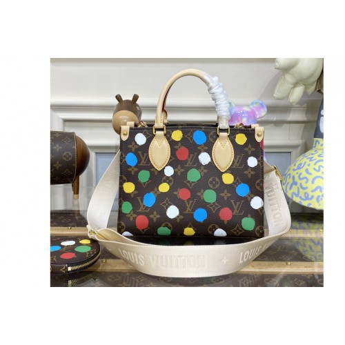 Louis Vuitton M46380 LVxYK OnTheGo PM Bag in Monogram coated canvas with 3D Painted Dots print Louis Vuitton M46380 LVxYK OnTheGo PM Bag in Monogram coated canvas with 3D Painted Dots print