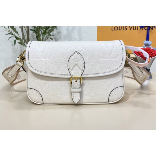 Louis Vuitton M46388 Diane satchel Bag in Cream Monogram Empreinte leather