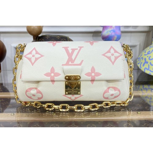 Louis Vuitton M46393 Favorite handbag in Beige Pink Monogram Empreinte leather Louis Vuitton M46393 Favorite handbag in Beige Pink Monogram Empreinte leather