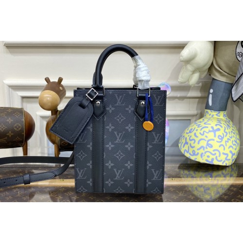 Louis Vuitton M46453 Sac Plat Mini Bag in Monogram Eclipse coated canvas