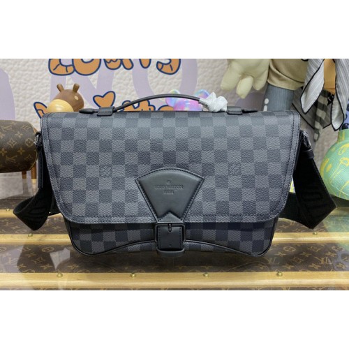 Louis Vuitton M46685 Montsouris Messenger Bag in Damier Graphite Canvas